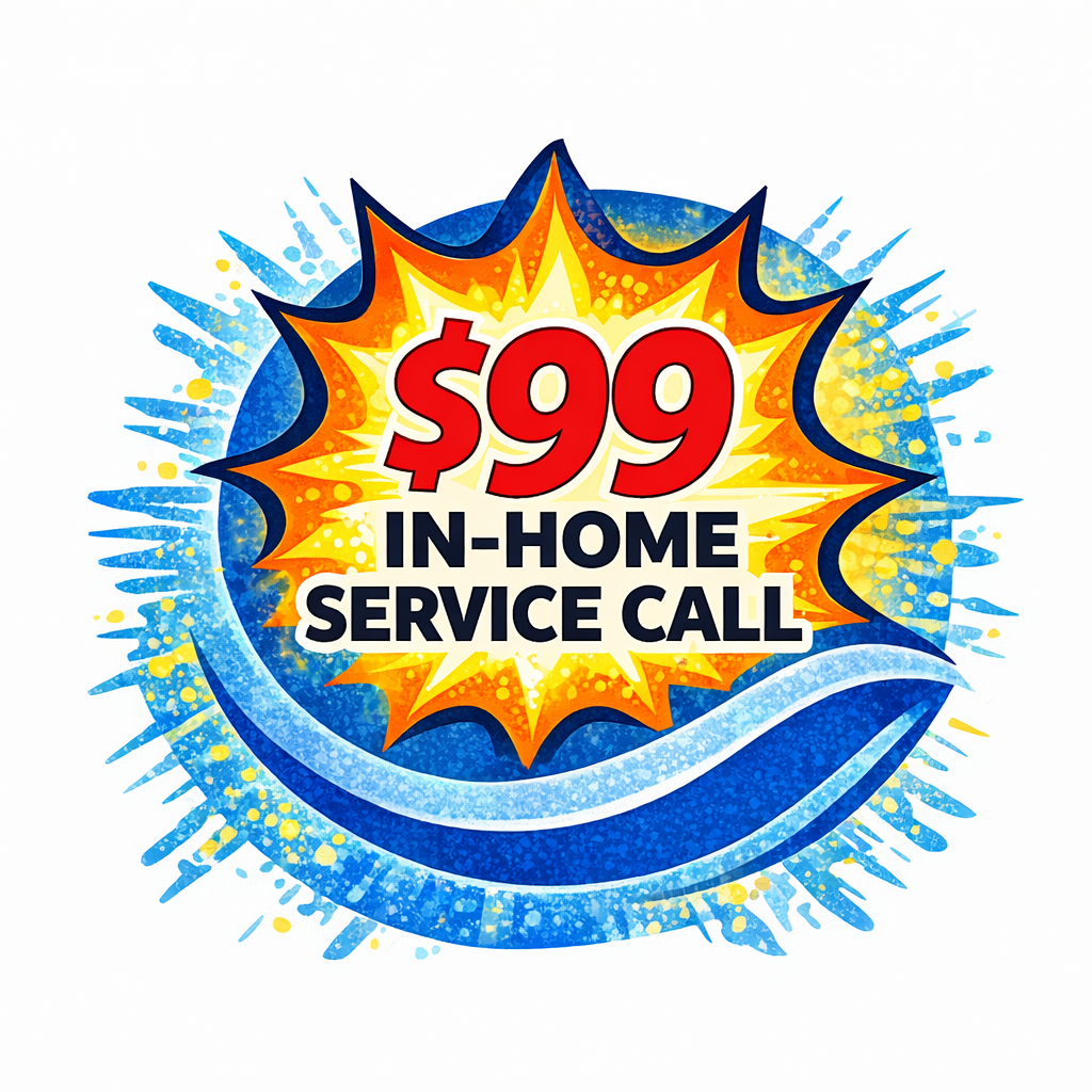 $99 in-home service call promotion